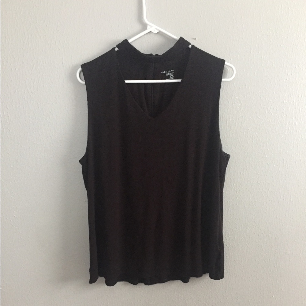 Black Cut Out Tank
